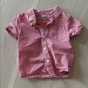 Red Striped Kids Shirt